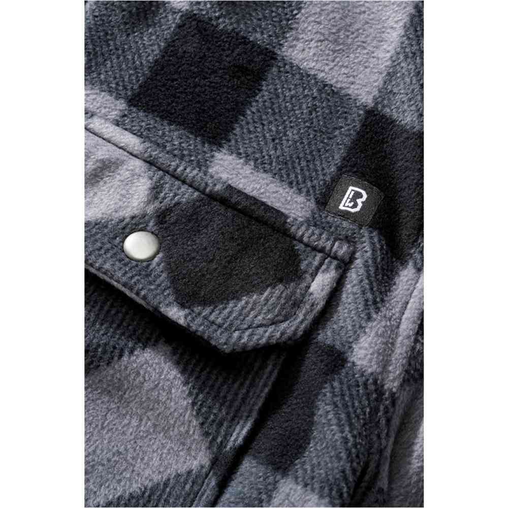 Brandit - Jeff Fleece Shirt Shirt - Black/Grey